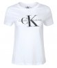 T-shirt koszulka Calvin Klein Jeans damska z okrągłym dekoldem biała